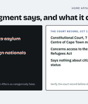 Home Affairs Moves Against Alleged Disinformation Over The ConCourt Scalabrini Judgment